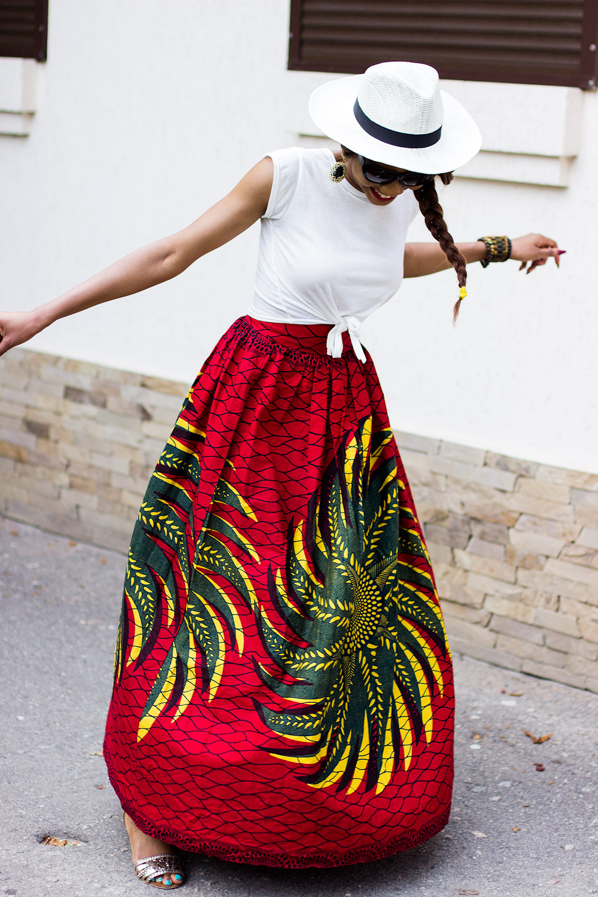 ankara full skirt style