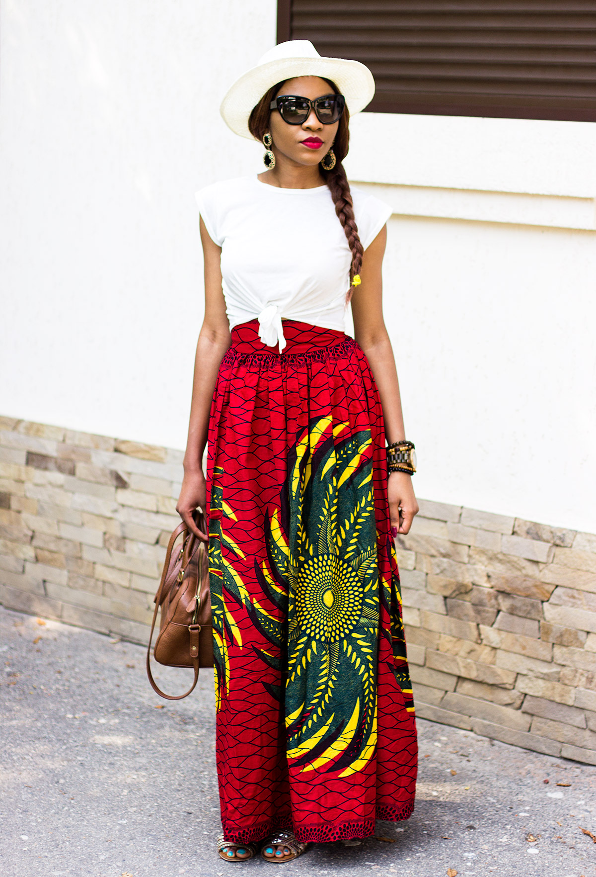 ankara maxi skirt style