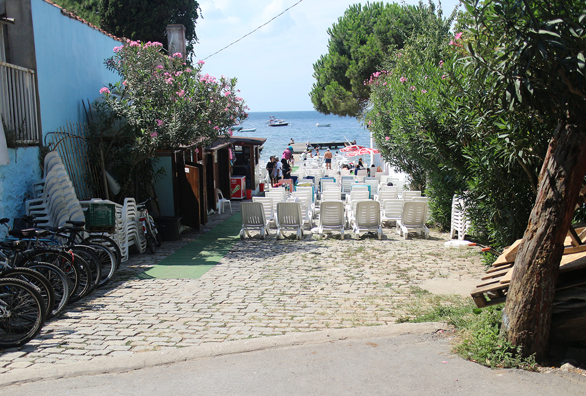 a beach at buyukada