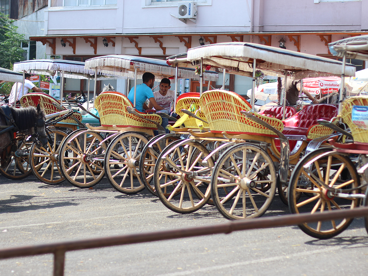 horse drawn carriages at buyukada