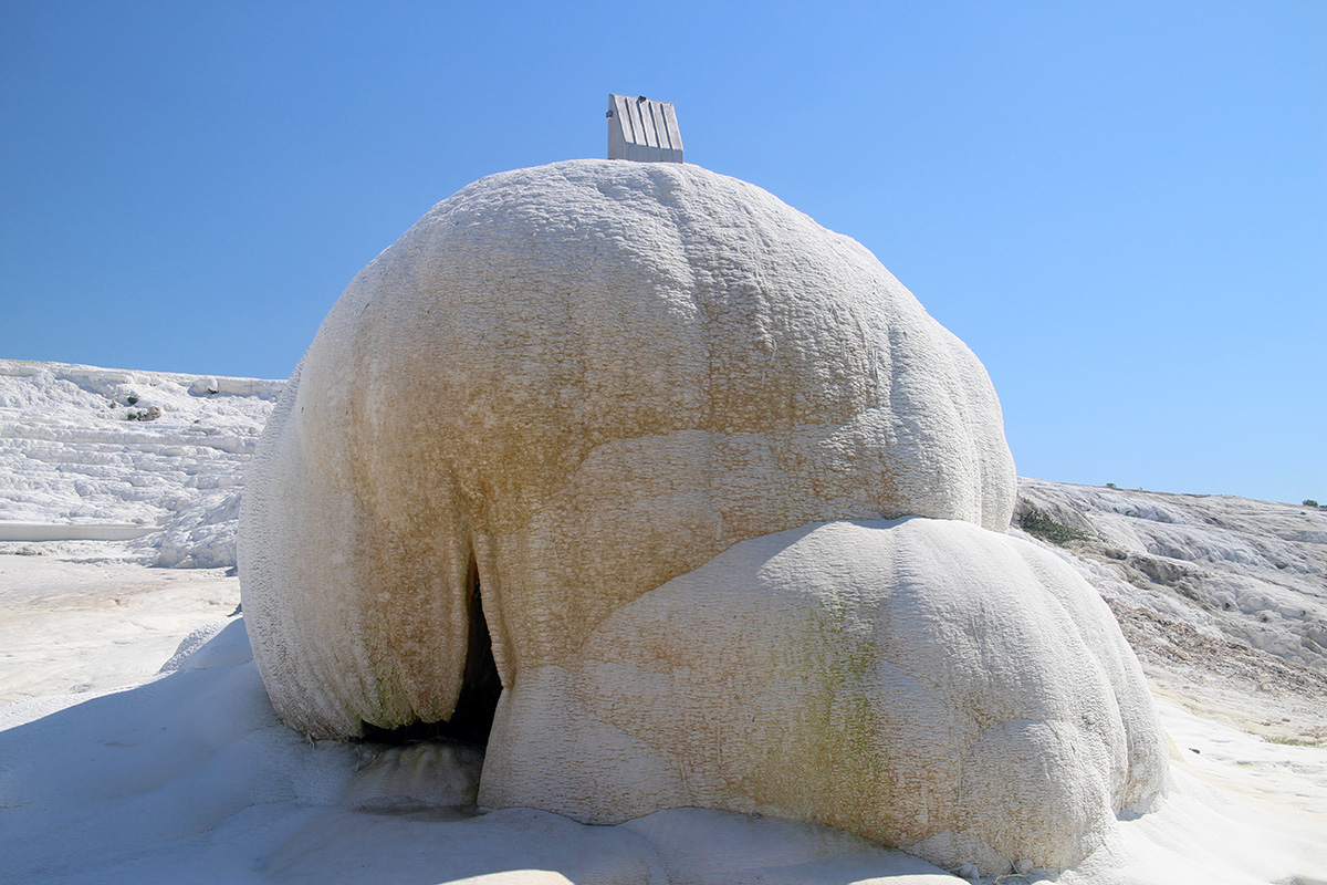 a formation at pamukkale