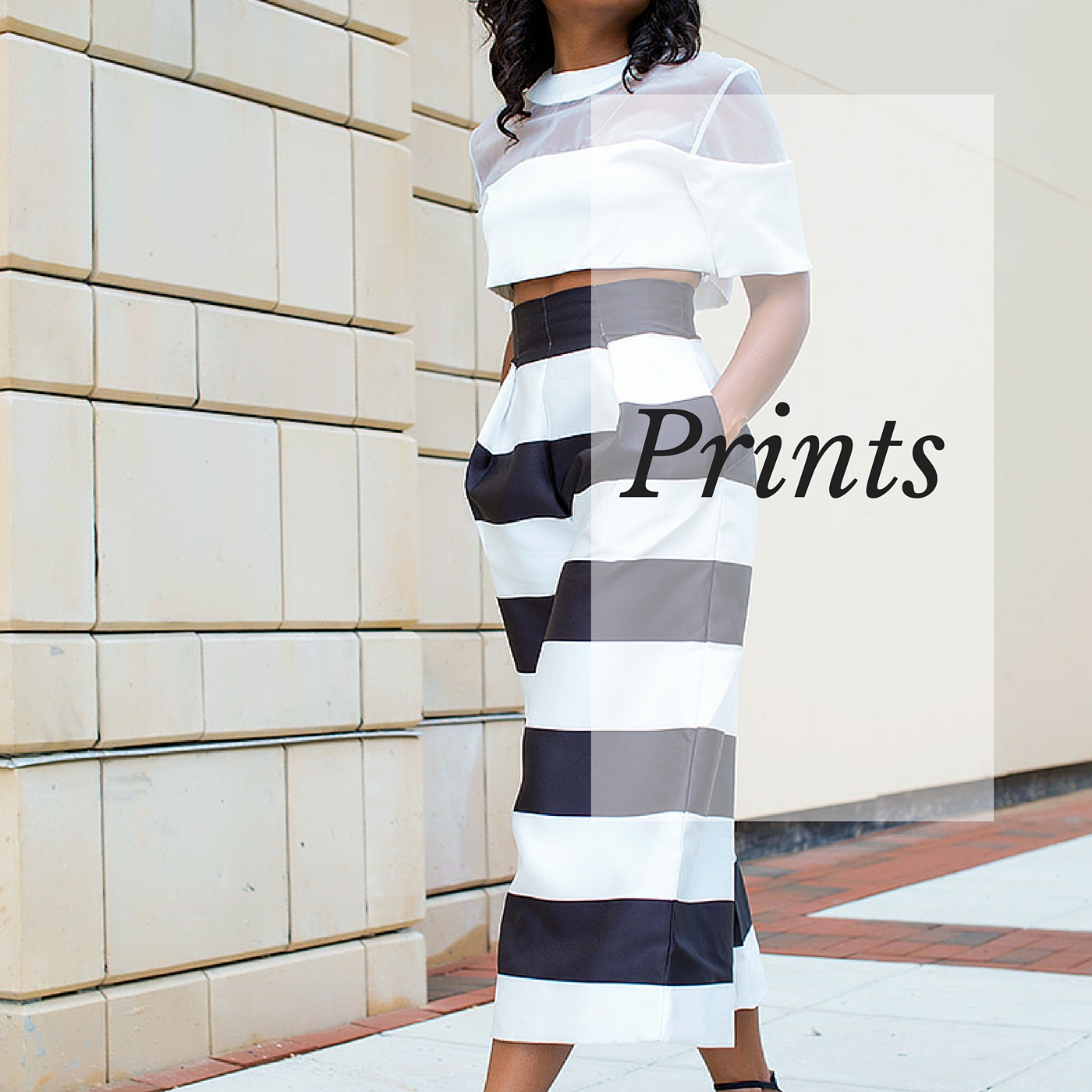 Styling bold printed culottes