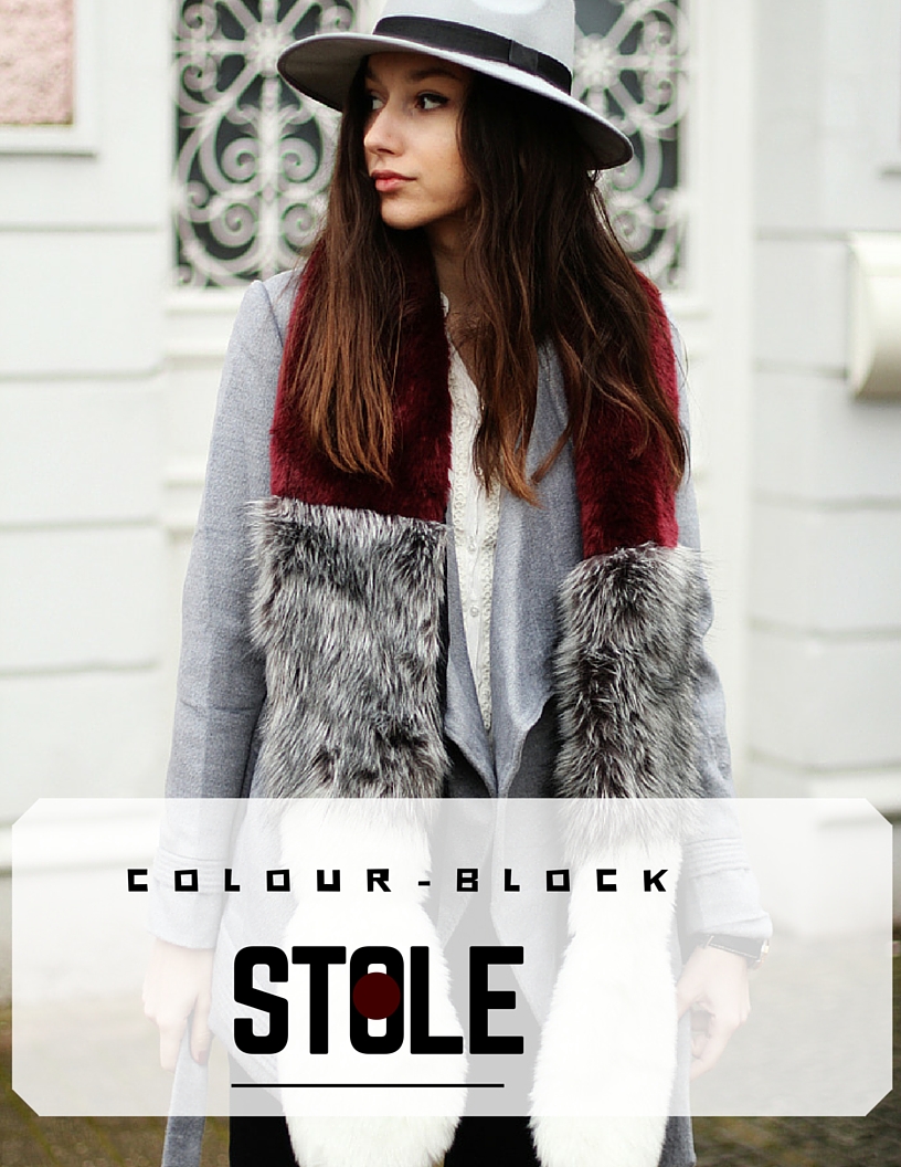 colour-block stoles