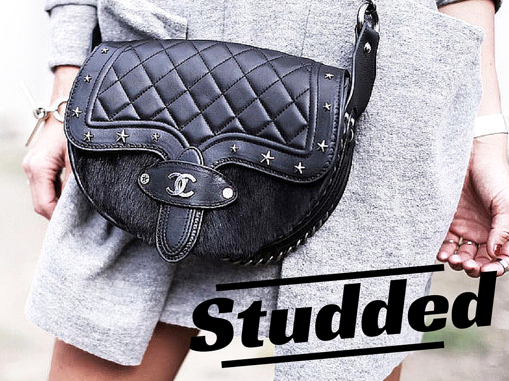 Studded saddle bags