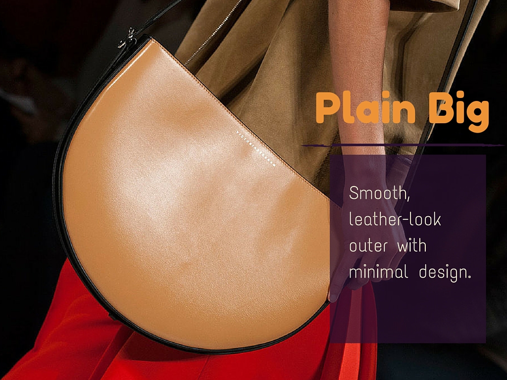 plain leather saddle bag