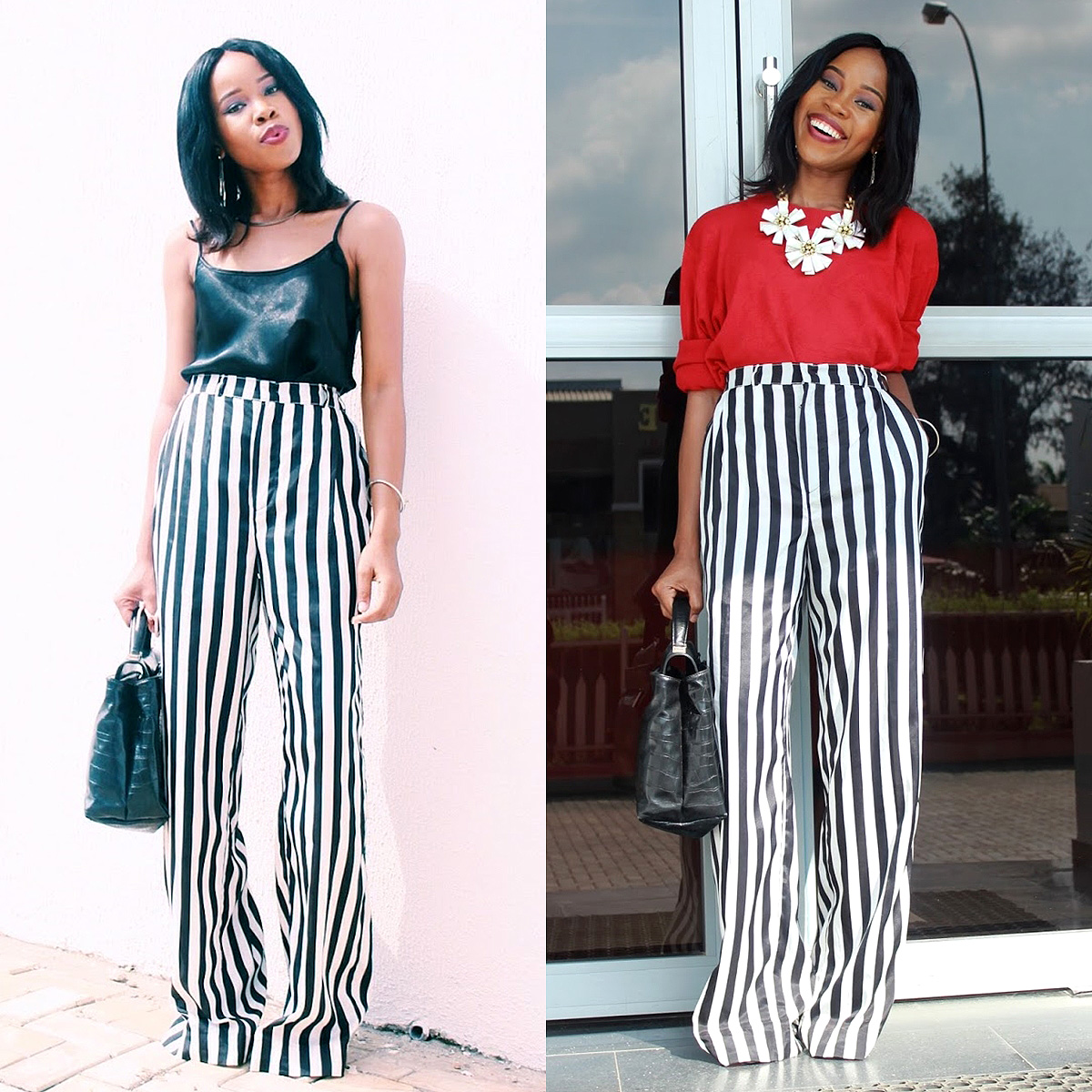 Wide leg pants outfits for work