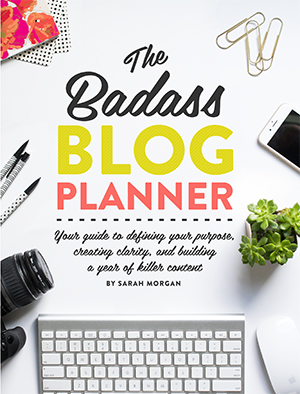 badass blog planner example of How to use an editorial calendar to improve your blog