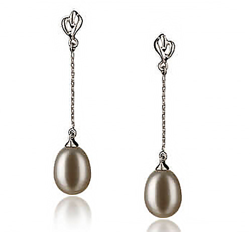 How to Wear long Pearls earrings
