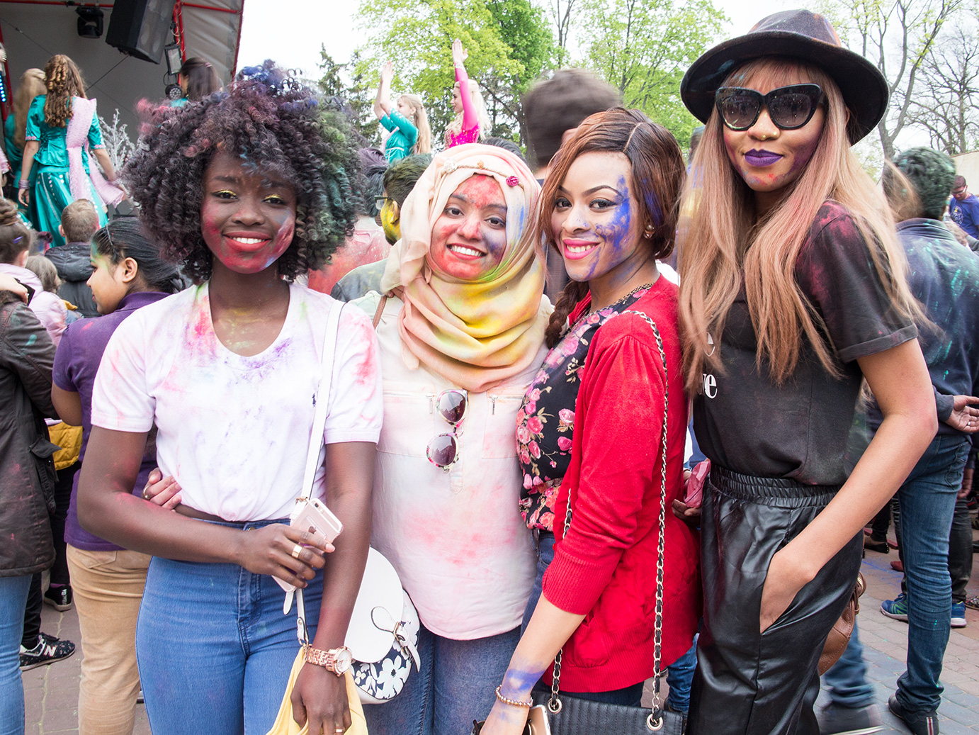 Friends at holi 2016 festival kharkov