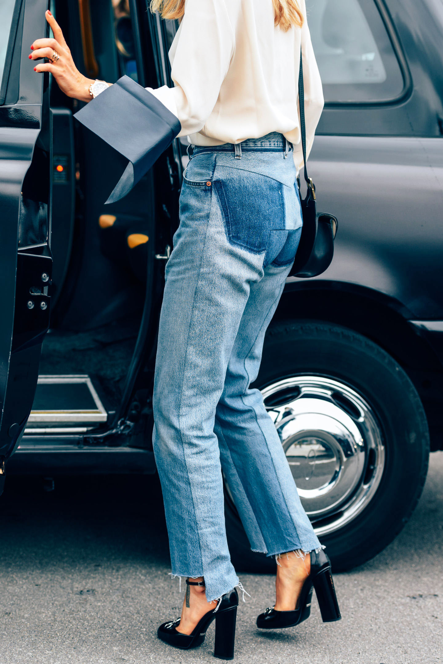 How to wear raw hem jeans like a street style star