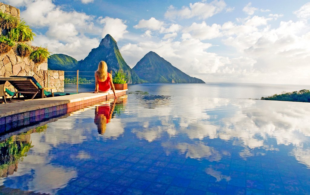 jade mountain st lucia infinity pool