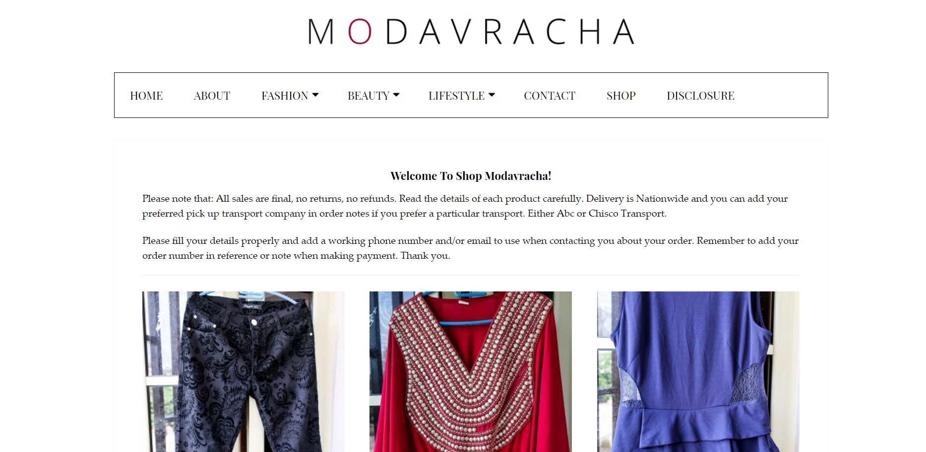 Shop Modavracha