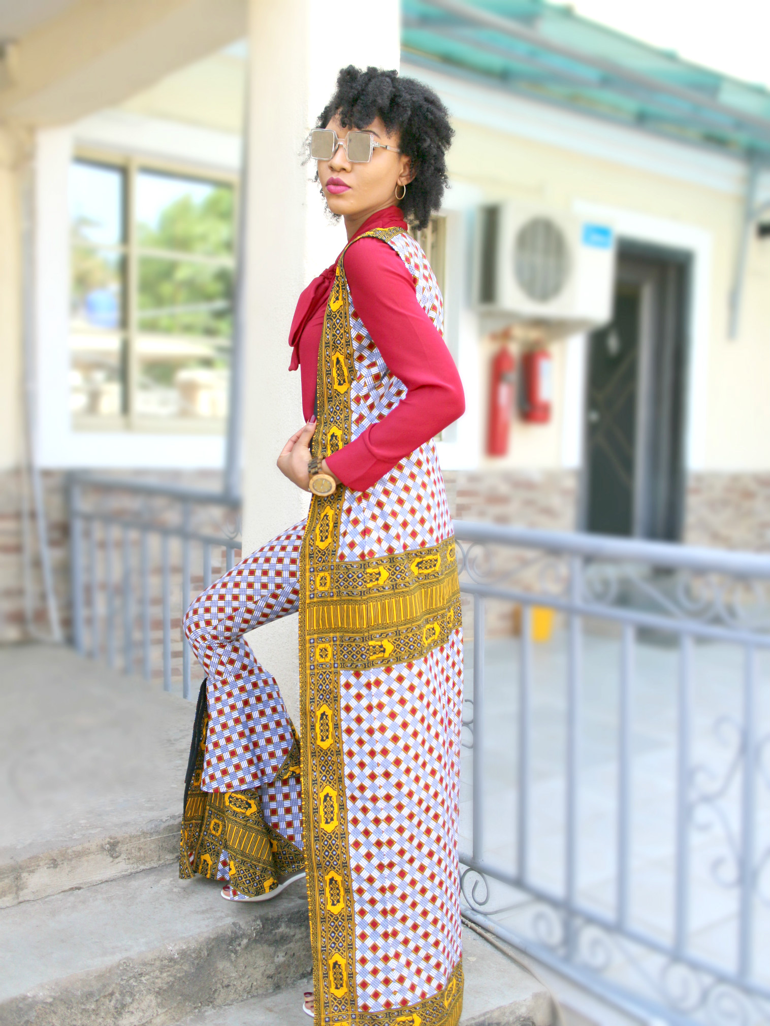 Latest Ankara long jacket style