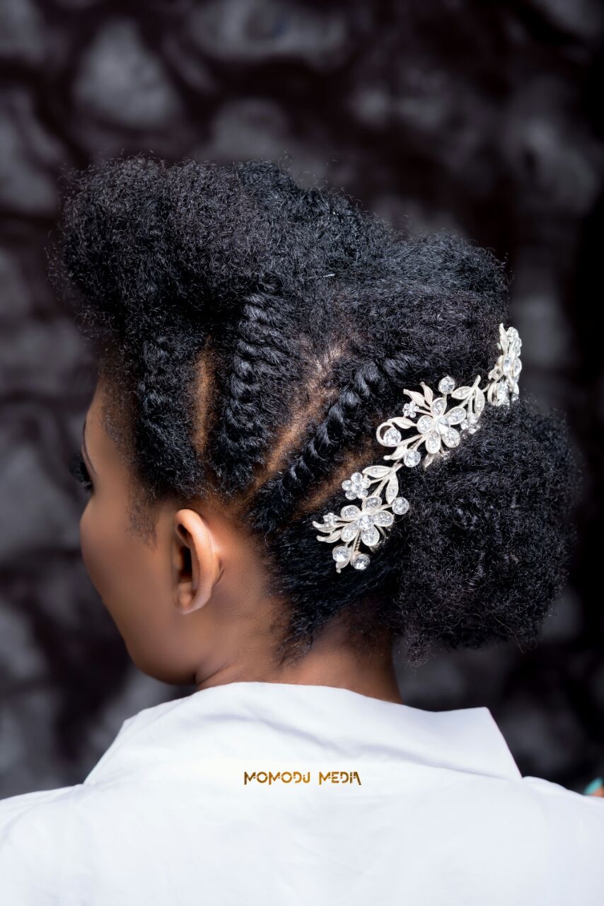 How to style bridal natural hair