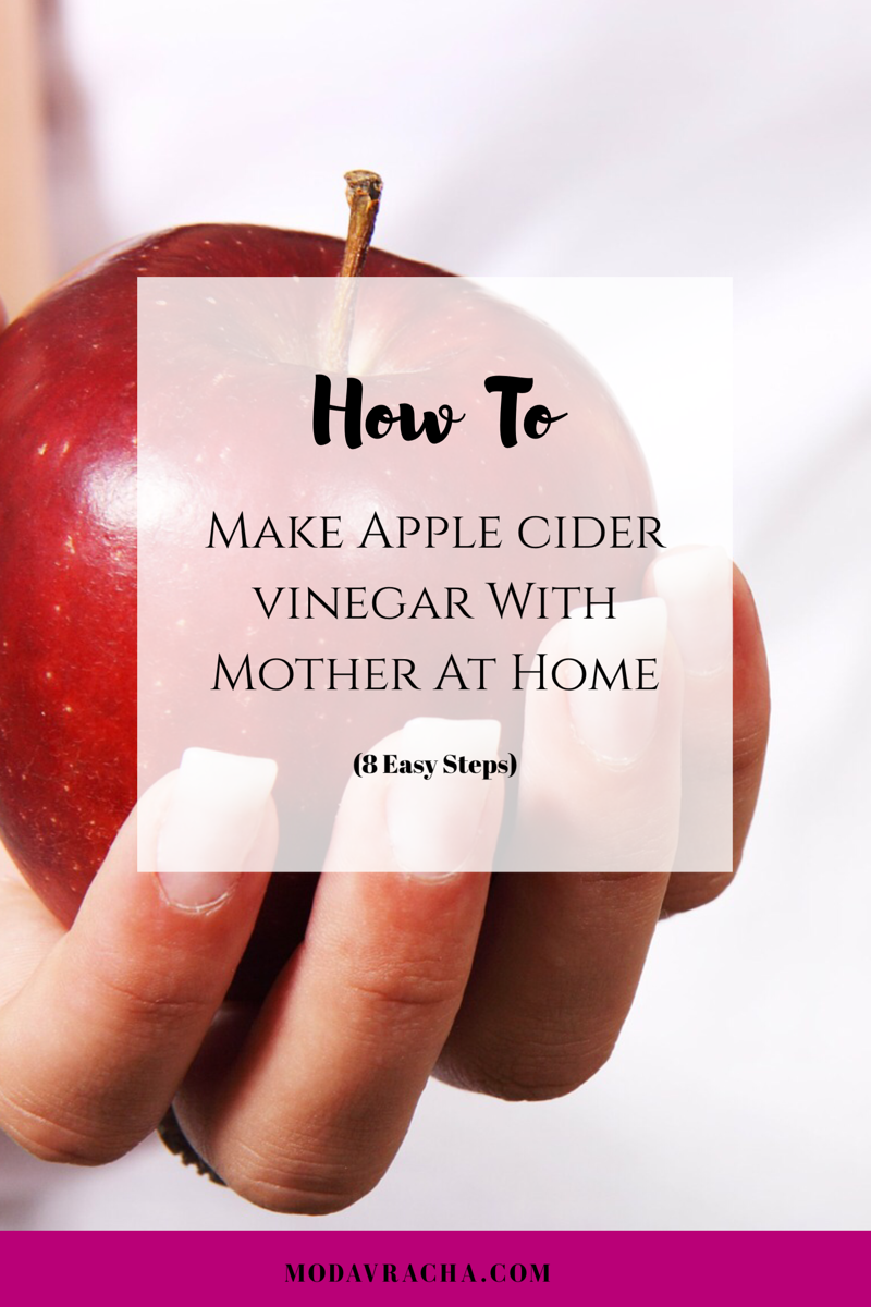 How to make apple cider vinegar at home Pinterest image