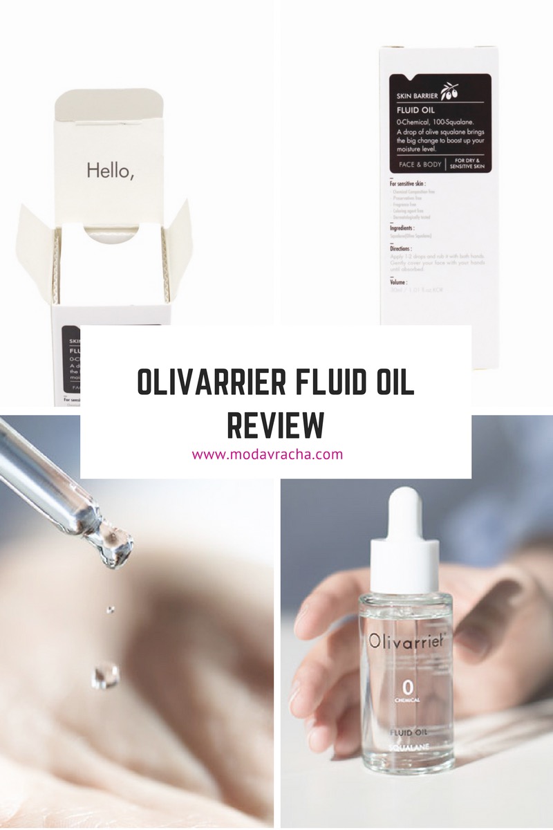 Olivarrier fluid oil review by Korean skincare products blogger