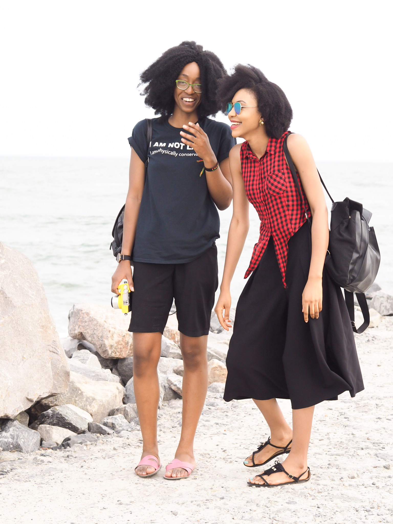 Top Nigerian style bloggers cassie daves and Modavracha in Lagos 