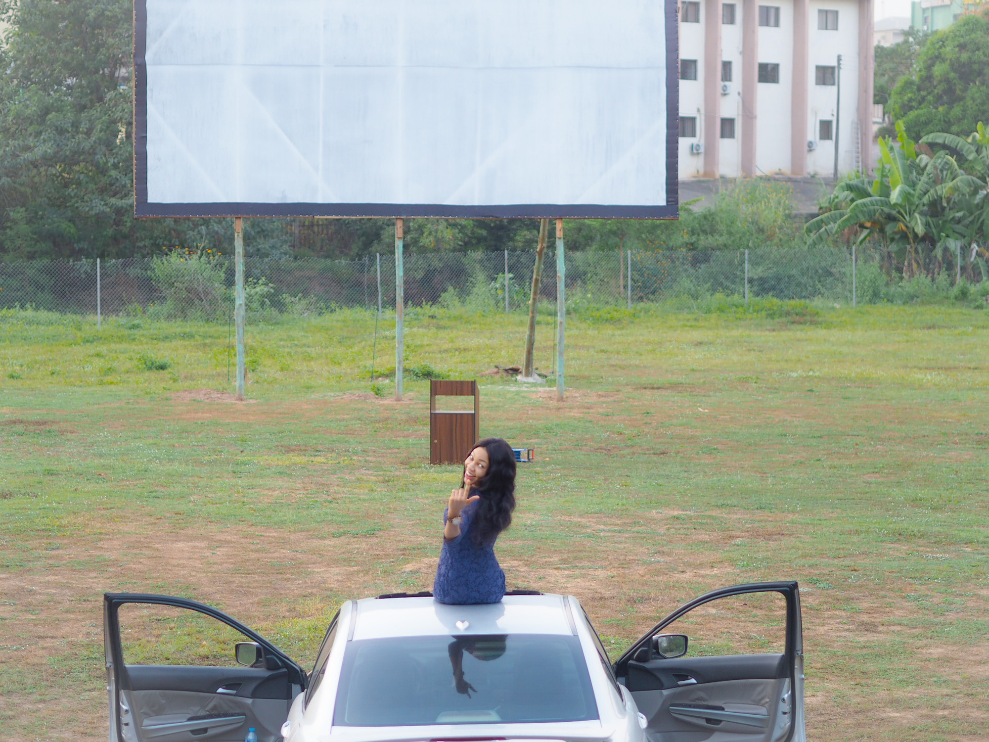 Outdoor cinema in Abuja Nigeria- Sunset drive