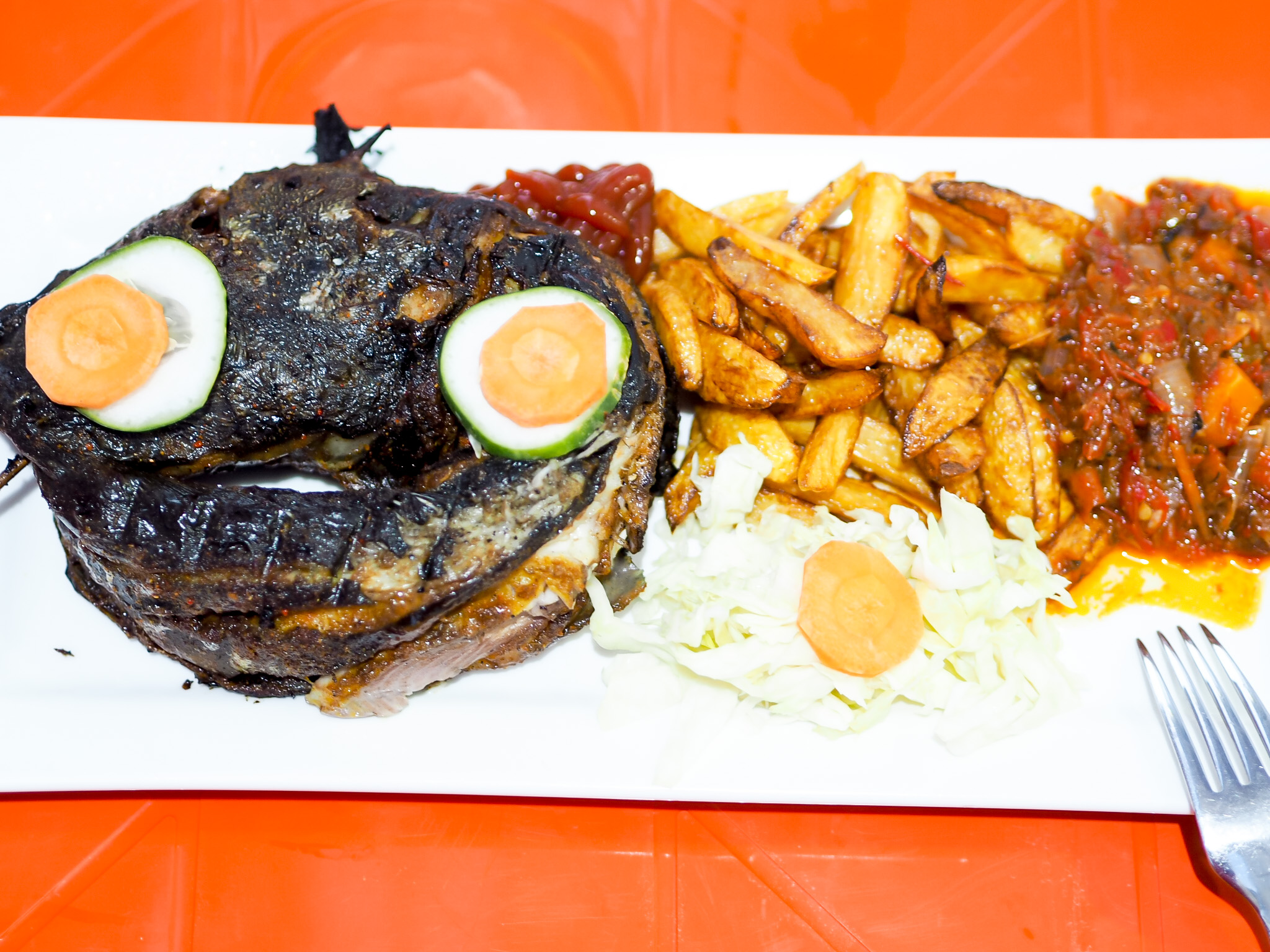 Ringroll Catfish menu at the Grill Abuja 