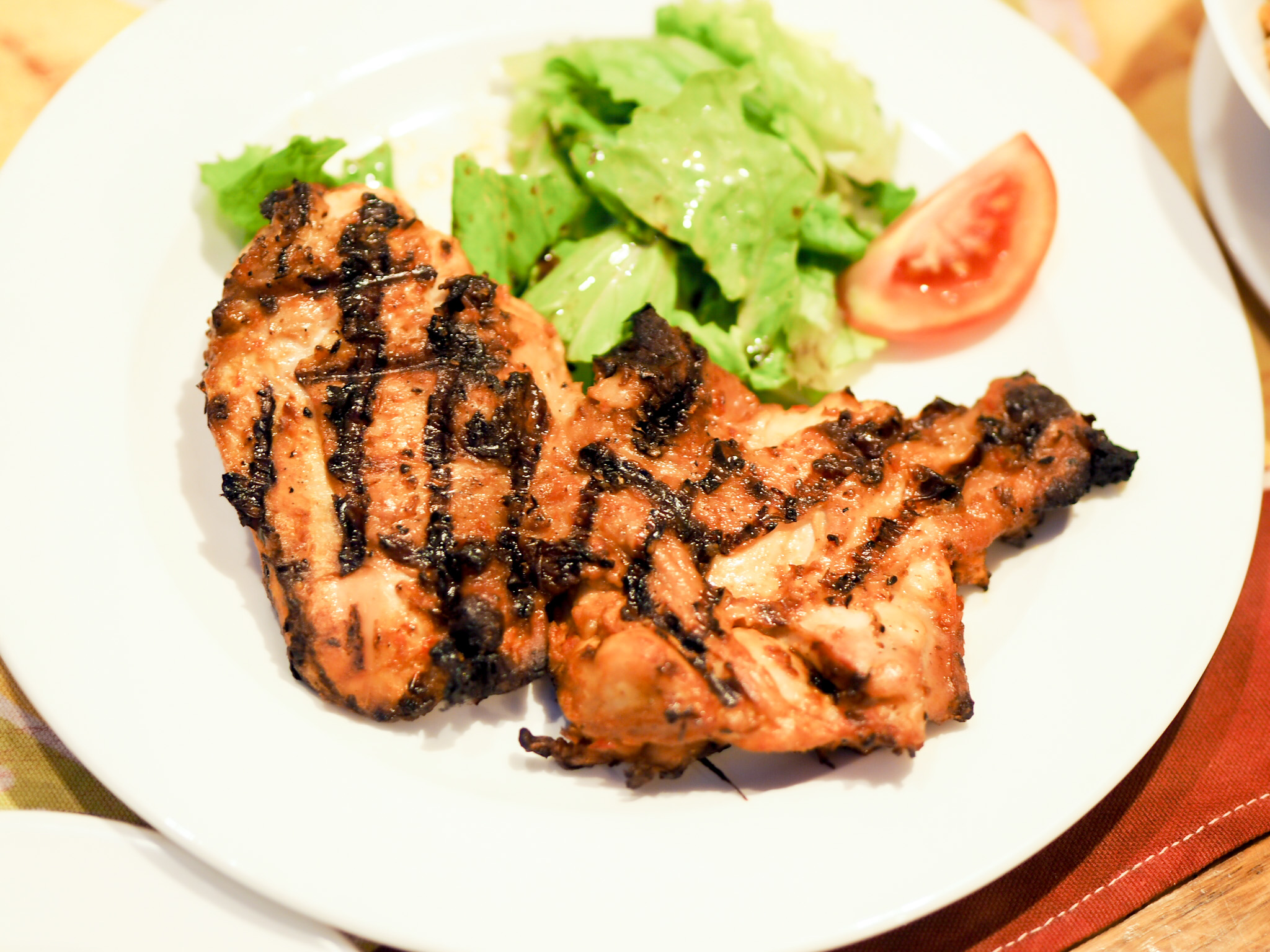 Spicy grilled chicken at nkoyo in Ceddi Plaza Abuja 