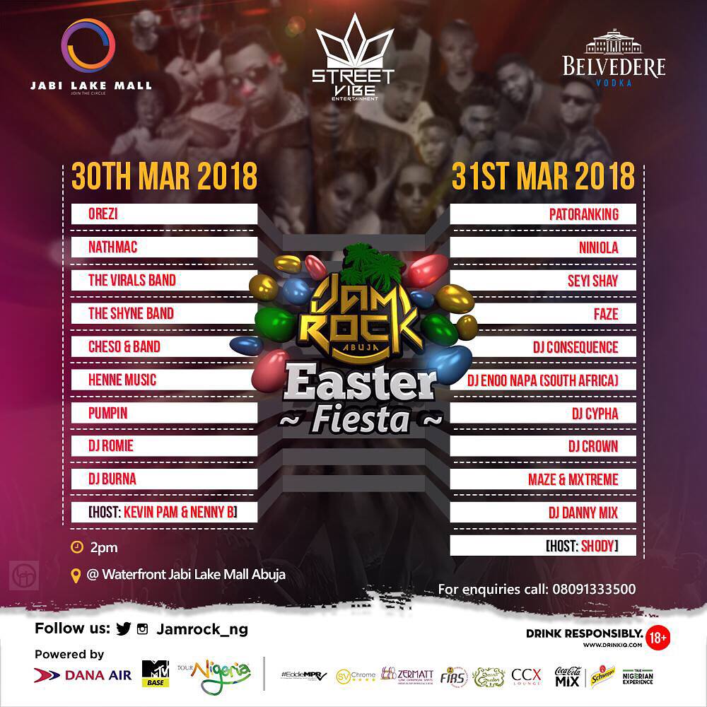 Abuja Jamrock Easter fiesta 2018 