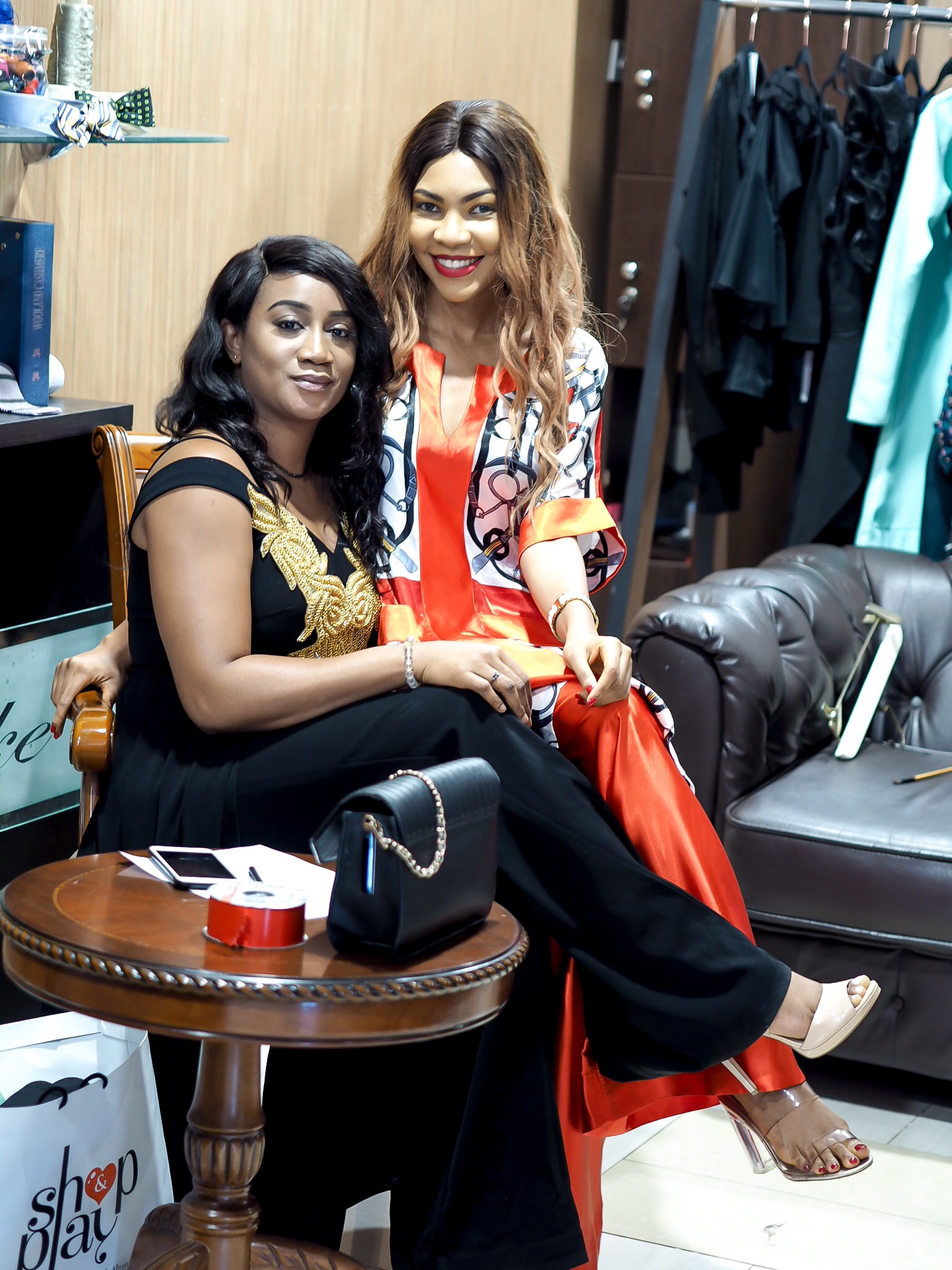 Abuja fashion and lifestyle blogger Modavracha with Precieux by chinnie creative director