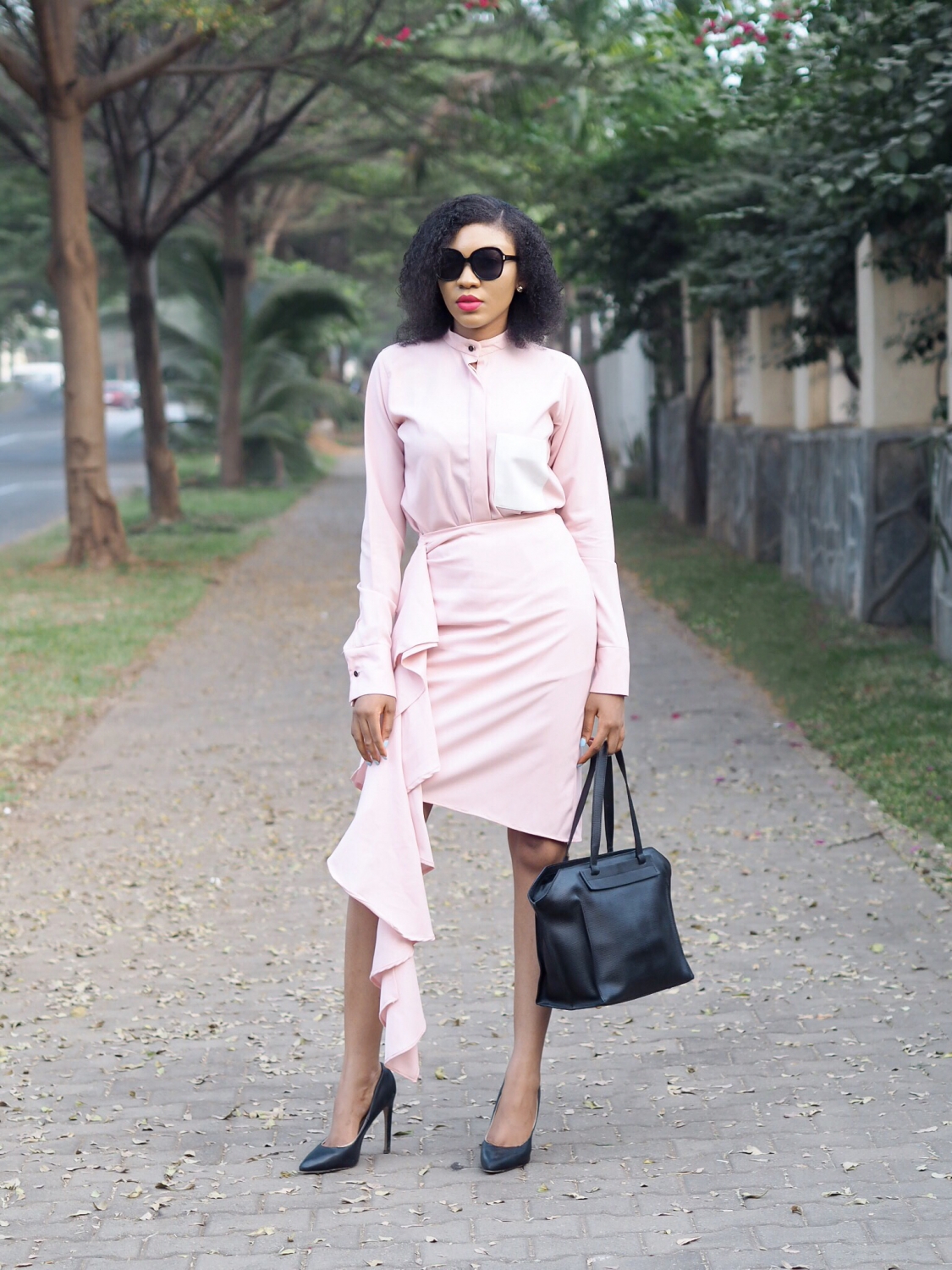 unconventional work style outfit Featuring skirt set from fashion brand aura By Divalukky