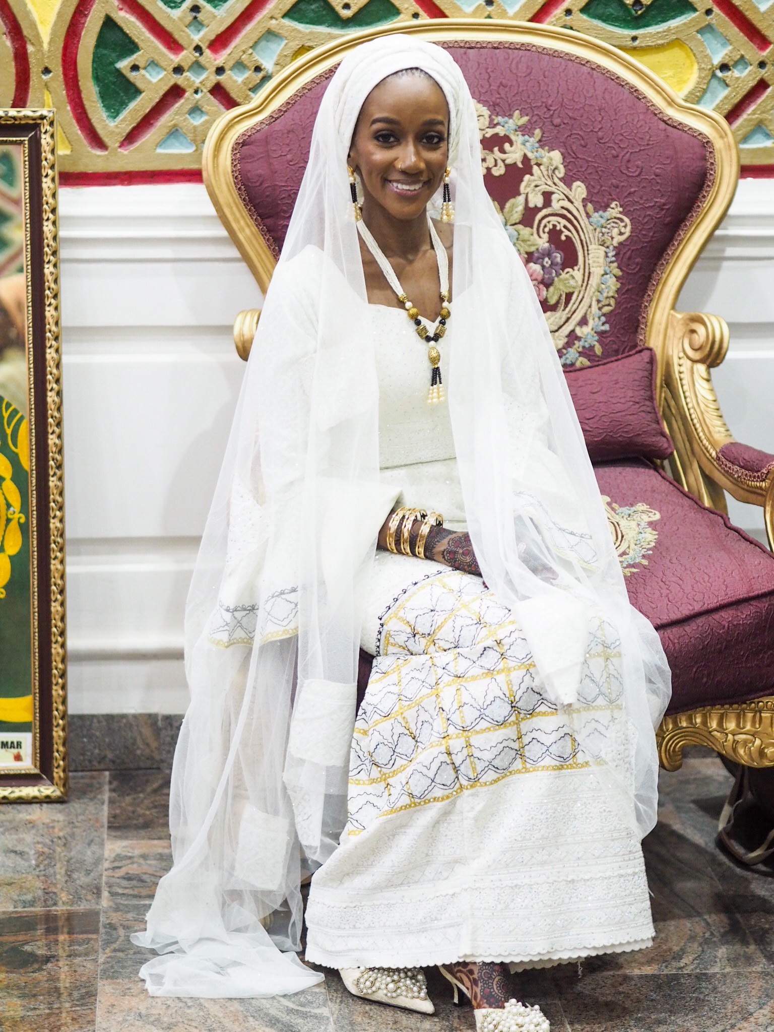 Northern bride dressed for wedding Fatiha 