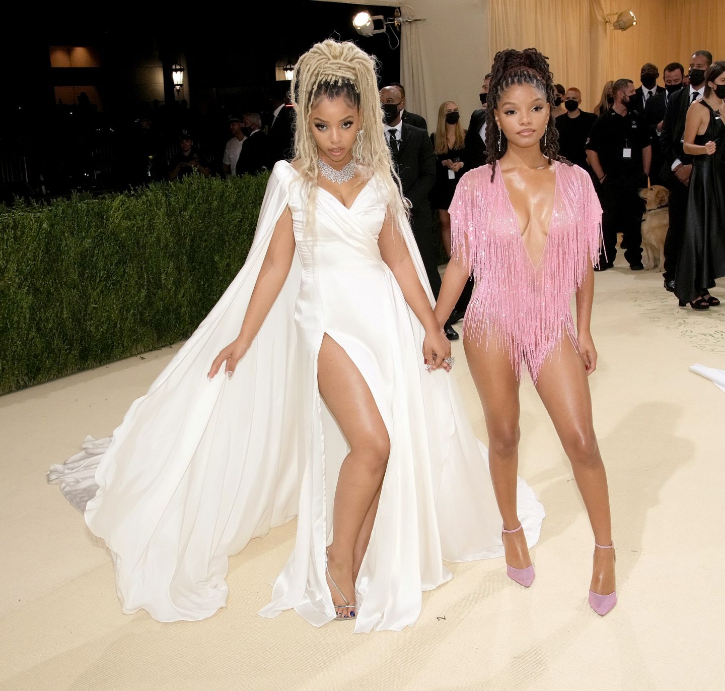 Chloe and Halle Bailey in Rodarte Met gala 2021 outfits