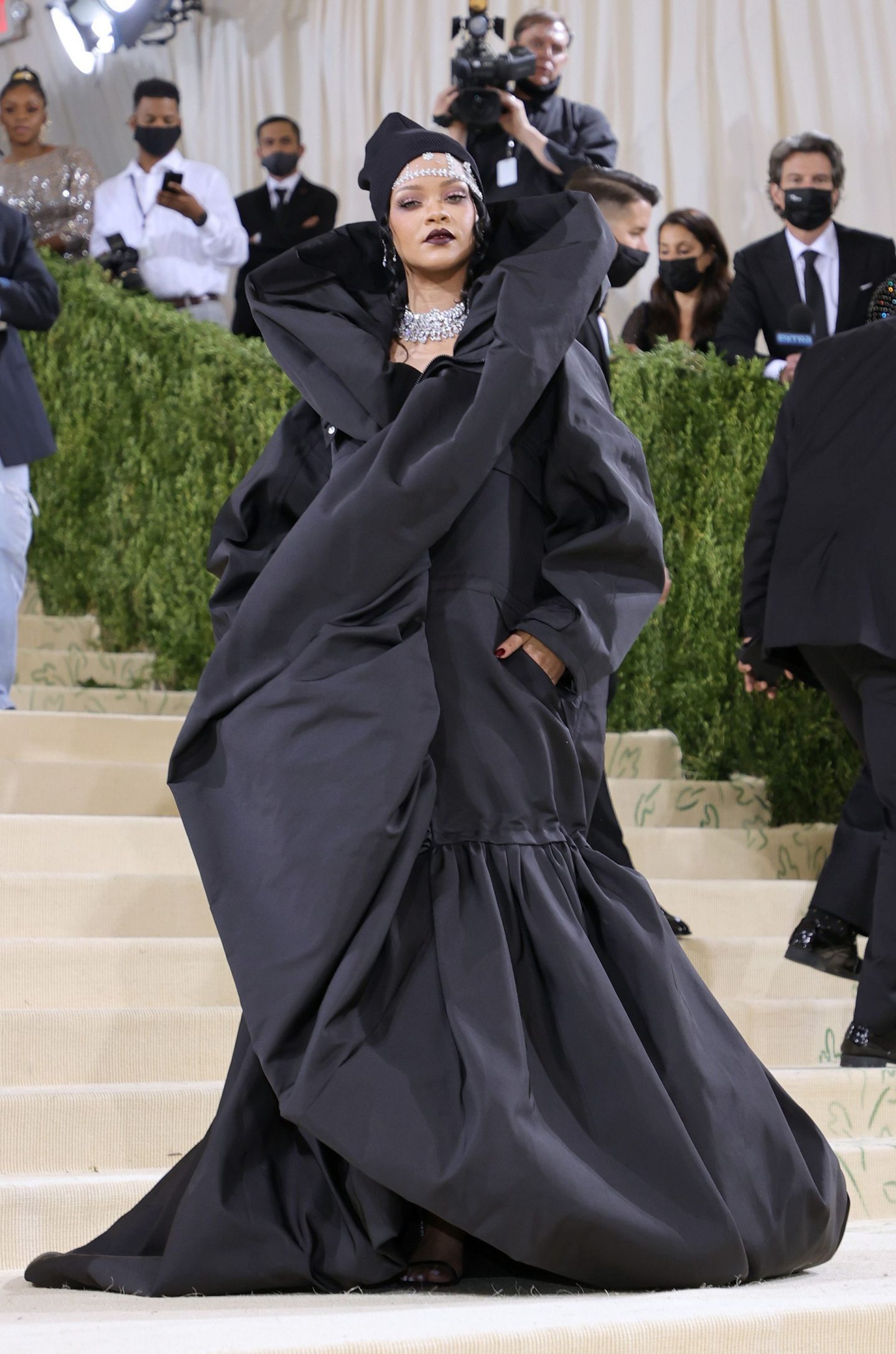 Rihanna in Balenciaga couture Met gala 2021 outfits