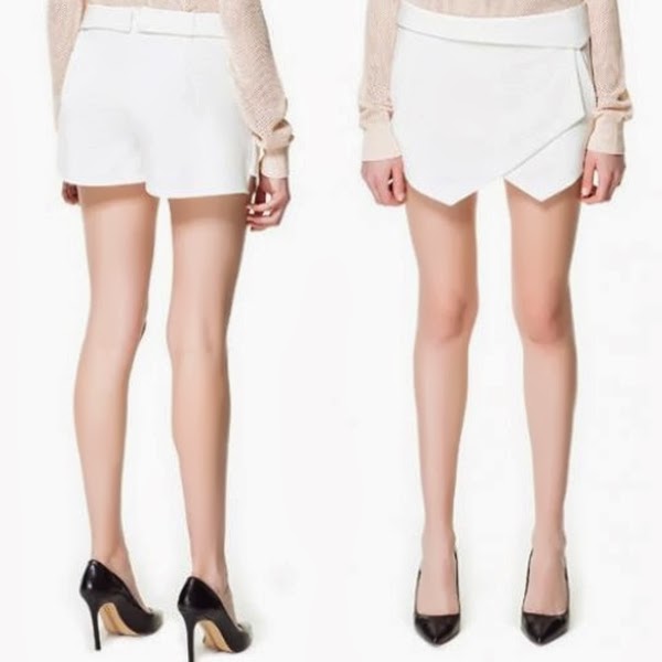 white culotte shorts