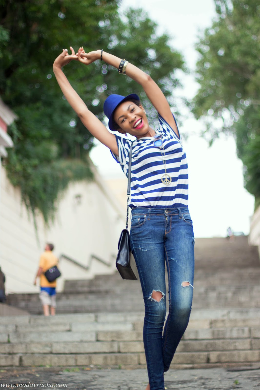 Personal Style And Travel: Port Of Odessa Sightseeing In Striped Casual Tee Odessa city sightseeing 2