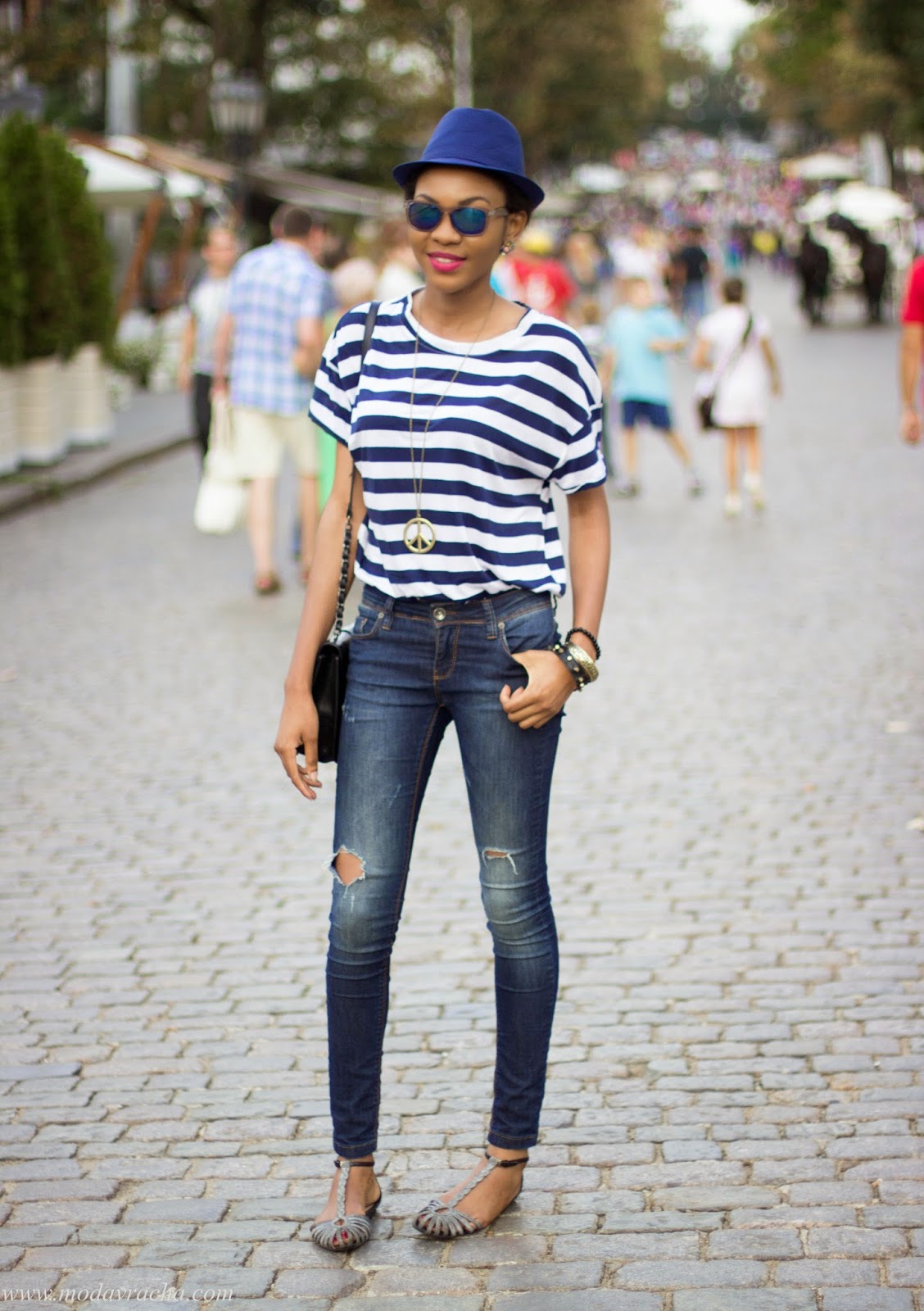 Personal Style And Travel: Port Of Odessa Sightseeing In Striped Casual Tee casual stripe tee outfit