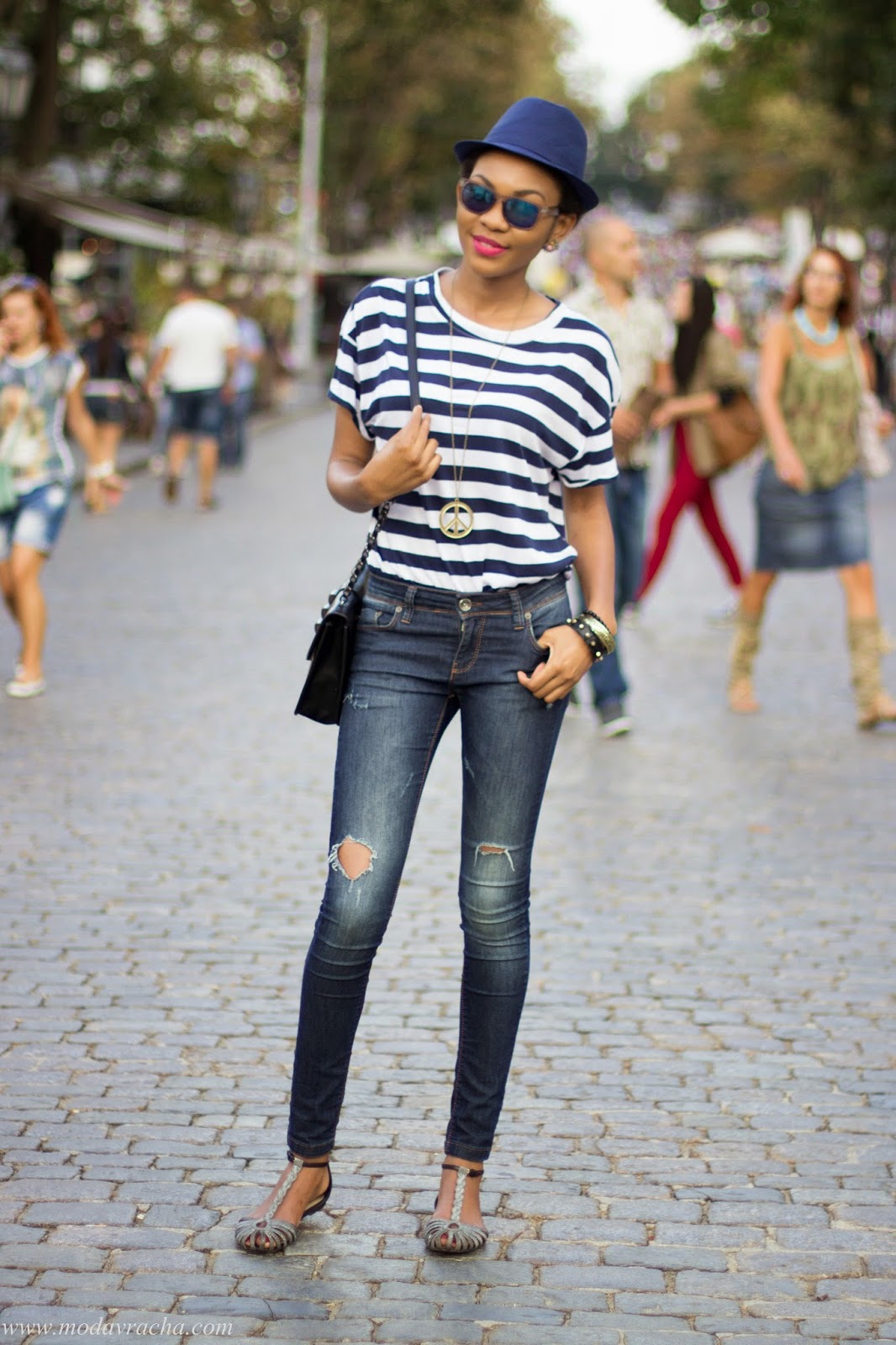 Personal Style And Travel: Port Of Odessa Sightseeing In Striped Casual Tee casual stripe tee summer outfit