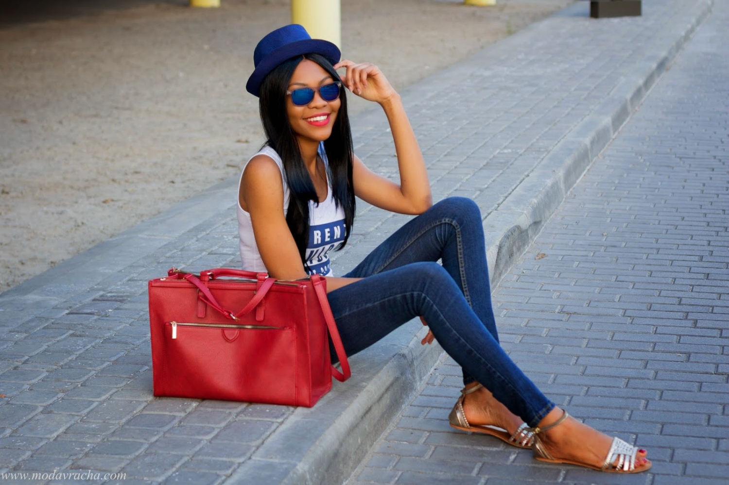 casual fashion with fedora hat