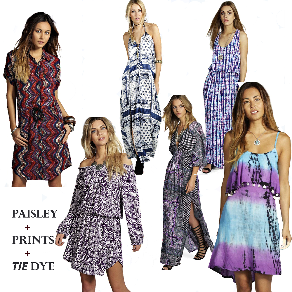 printed summer dresses from Boohoo