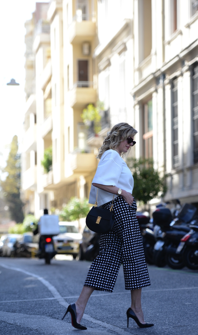printed culottes style