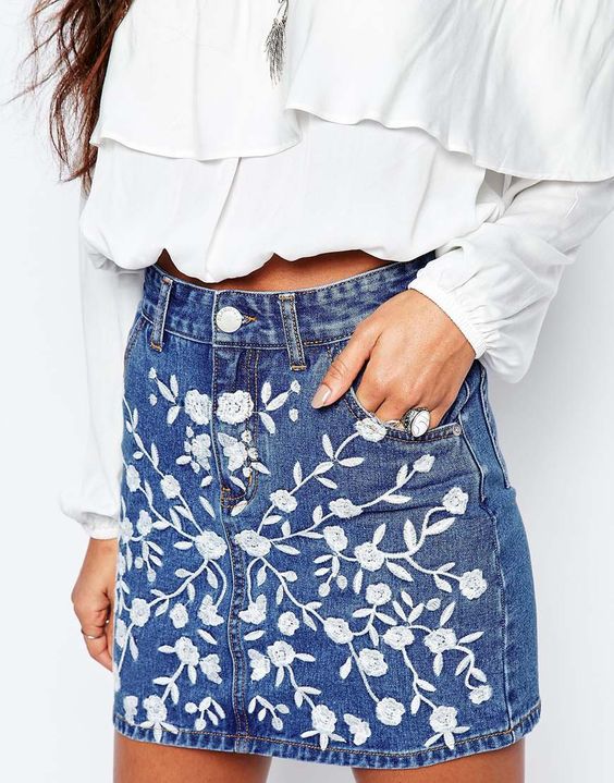 Why You Should Rock The Embroidered Denim Trend