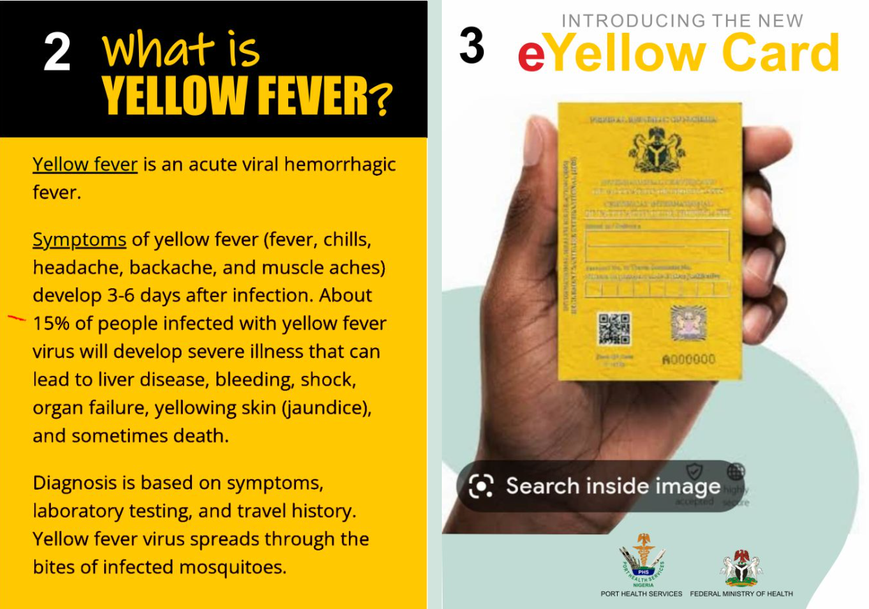 How To Get Yellow Fever Card In Lagos
